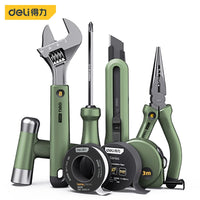 Deli Universal Tools 1/2/4/6/8 Pcs Green Sets Household Hand Repairing Tool Multifunctional Electrician Portable Kits