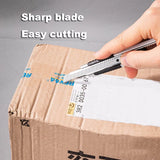 Deli Utility Knife Blades 18mm Width SK5 Alloy Steel Blades for Home School Handcraft Paper Box Cutting Tool 19mm Sharp Edge