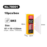 Deli Utility Knife Blades 18mm Width SK5 Alloy Steel Blades for Home School Handcraft Paper Box Cutting Tool 19mm Sharp Edge