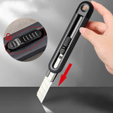 Deli Utility Knife Portable Pocket Box Cutter Retractable Paper нож 18MM 9MM Metal Blade for Office School Stationery Supplies