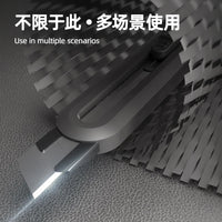 Deli Utility Knife,Retractable Box Cutter for Cartons, Cardboard and Boxes,9/18mm Wider Razor Sharp Blade,Carbon Steel Lockable