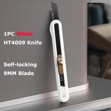 Deli Utility Knife Retractable Tools Kit Pocket Portable Unboxing Knives couteau нож канцелярия Paper Cut Handicraft Carving