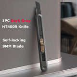 Deli Utility Knife Retractable Tools Kit Pocket Portable Unboxing Knives couteau нож канцелярия Paper Cut Handicraft Carving