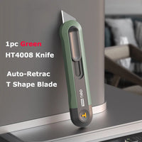Deli Utility Knife Retractable Tools Kit Pocket Portable Unboxing Knives couteau нож канцелярия Paper Cut Handicraft Carving