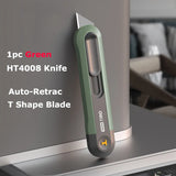 Deli Utility Knife Retractable Tools Kit Pocket Portable Unboxing Knives couteau нож канцелярия Paper Cut Handicraft Carving