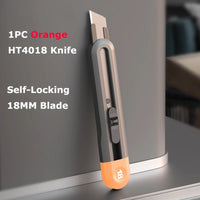 Deli Utility Knife Retractable Tools Kit Pocket Portable Unboxing Knives couteau нож канцелярия Paper Cut Handicraft Carving