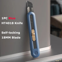 Deli Utility Knife Retractable Tools Kit Pocket Portable Unboxing Knives couteau нож канцелярия Paper Cut Handicraft Carving