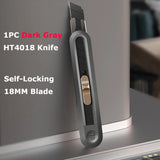 Deli Utility Knife Retractable Tools Kit Pocket Portable Unboxing Knives couteau нож канцелярия Paper Cut Handicraft Carving