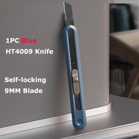 Deli Utility Knife Retractable Tools Kit Pocket Portable Unboxing Knives couteau нож канцелярия Paper Cut Handicraft Carving