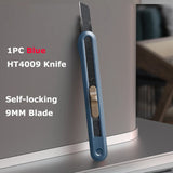 Deli Utility Knife Retractable Tools Kit Pocket Portable Unboxing Knives couteau нож канцелярия Paper Cut Handicraft Carving
