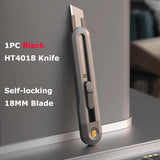 Deli Utility Knife Retractable Tools Kit Pocket Portable Unboxing Knives couteau нож канцелярия Paper Cut Handicraft Carving