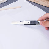 Deli Utility Knife Zinc alloy knife shell small utility knife blade Comfortable anti-slip grip
