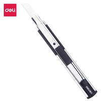 Deli Utility Knife Zinc alloy knife shell small utility knife blade Comfortable anti-slip grip