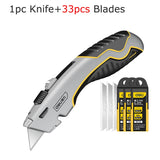 Deli Zinc Alloy Retractable Box Cutter Premium taglierino professionale Utility Knife Wallpaper cuchillos Stationery Tools нож