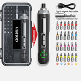 Deli electric screwdriver Wireless rechargeable lithium battery screwdriver with LED lamp 3.6V electric tool set