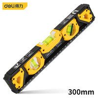 Deli high-precision level 300/400/500mm professional level inclinometer with magnet solid aluminum level angle measuring tool