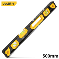 Deli high-precision level 300/400/500mm professional level inclinometer with magnet solid aluminum level angle measuring tool