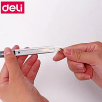 Deli small size utility knife office school student small cutter SK5 material blade random color delivery