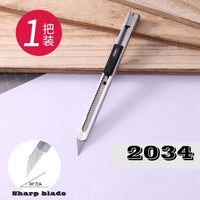 Deli small size utility knife office school student small cutter SK5 material blade random color delivery