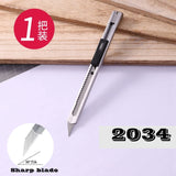 Deli small size utility knife office school student small cutter SK5 material blade random color delivery