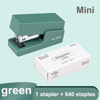 Deli stapler student use Mini small stapler Portable Multifunction Binding Machine Children cute Home Office Send staples