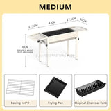 Detachable Portable Camping Grill Mini Stove Folding Barbecue Cookstove Durable Foldable BBQ Grill Rack Outdoor Cookware
