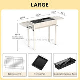 Detachable Portable Camping Grill Mini Stove Folding Barbecue Cookstove Durable Foldable BBQ Grill Rack Outdoor Cookware
