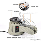 Dispensador De Fita Adesiva Automático, cortador De Papel, máquina De Corte De Fita De Empacotamento Elétrico, equipamento De Escritório