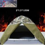 Double-Layer Camping Tent, Thickened Windproof and Cold-proof, Nature Hike, Bushcraft, Trip Tent Cover, Outdoor, Winter