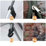 Double-Layer Camping Tent, Thickened Windproof and Cold-proof, Nature Hike, Bushcraft, Trip Tent Cover, Outdoor, Winter