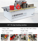 Double Side Colagem Edge Bander, Edge Banding Machine, pode ser usado com Saw Table, 220V, 1200W