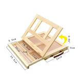 AOOKMIYA Drawer Wooden Table Easels Artist Painting Easel Portable Desktop Laptop Accessories Sketch portable oil painting box Art
