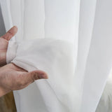 Dreamwood High Quality Luxury Chiffon Solid White Sheer Curtains for Living Room Bedroom Decoration Window Voiles Tulle Curtain