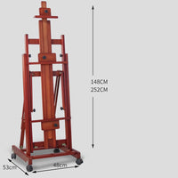 AOOKMIYA Dual-purpose Wood Easel Oil Watercolor Sketch Painting Easel Painting Chevalet Caballete De Pintura Advertising Display Easel
