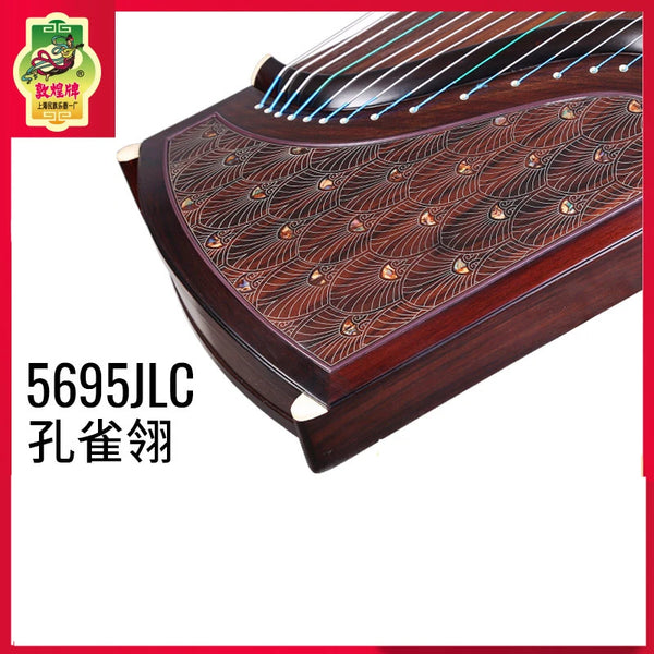Dunhuang 5695JLC Guzheng Peacock Feather Phoenix Branch Yinyue Indonesian Black Acid Branch Wood Zither Folk Music Instrument