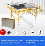 Dustless Saw Mesa para Carpintaria, Multi-Funcional, dobrável Push Table