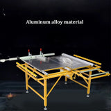 Dustless Saw Mesa para Carpintaria, Multi-Funcional, dobrável Push Table