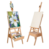 AOOKMIYA Easel Caballete Pintura Portable Painting Stand Drawer Artist Student Kid Oil Paint Wooden Easel Box Art Supplies Drawing Table