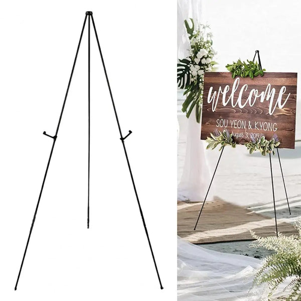 AOOKMIYA Easy Storage Art Easel with Clip Wedding Sign White Easel Sta