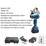 Elétrica Ratchet Cabo Cortador, Bateria De Lítio Hidráulica, Ferramenta De Corte De Cabo, Tesoura De Cabo Portátil, 18V