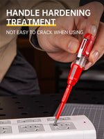 Electrical Tester Pen Voltage Indicator Test Pencil Tester Screwdriver  250V Pen Tip Non-Contact Insulated Electrician Test Pen