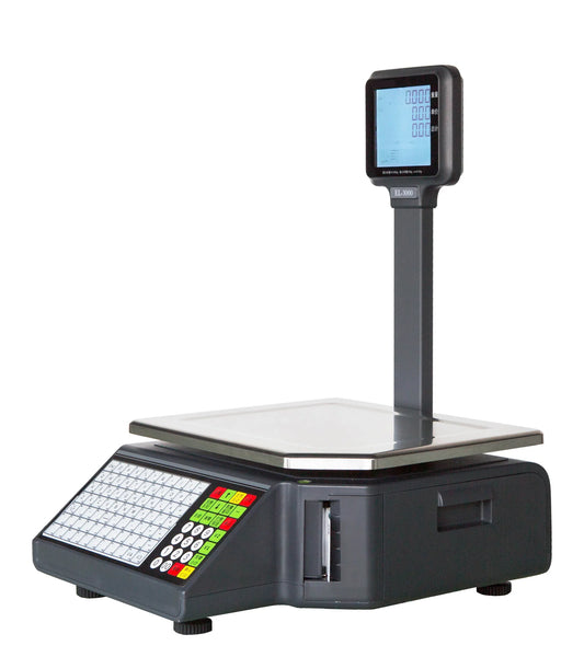 Electronic Scale 15KG 30KG Digital Weighing Built-in Receipt Bill Printer Barcode Supermarket Label Printing Bench Scale