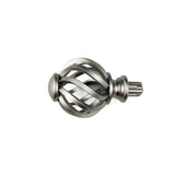 Elegant Curtain Rod Finials End Drapery Caps Replacement Not Deform Plastic Window Head Rods Spiral Ball Drape Accessories