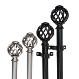 Elegant Curtain Rod Finials End Drapery Caps Replacement Not Deform Plastic Window Head Rods Spiral Ball Drape Accessories