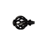 Elegant Curtain Rod Finials End Drapery Caps Replacement Not Deform Plastic Window Head Rods Spiral Ball Drape Accessories