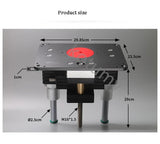 Elevador do router do Woodworking com placa de inserção da tabela do alumínio, máquina ferramenta resistente da gravura