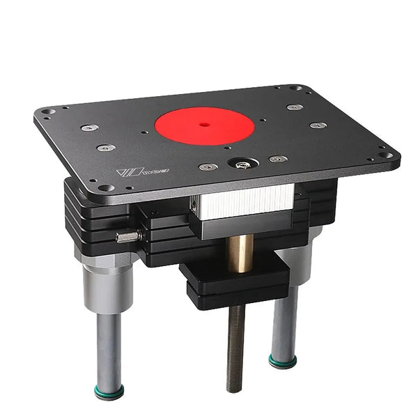 Elevador do router do Woodworking com placa de inserção da tabela do alumínio, máquina ferramenta resistente da gravura