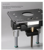 Elevador multifuncional do router de madeira resistente, Elevador com roteador de alumínio, Inserir placa, Máquinas-ferramentas para trabalhar madeira