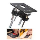 Elevador multifuncional do router de madeira resistente, Elevador com roteador de alumínio, Inserir placa, Máquinas-ferramentas para trabalhar madeira