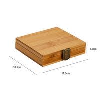 AOOKMIYA  Empty Bamboo Paint Palette with Lid Art Palette for Painters Students Studio 24 Grids